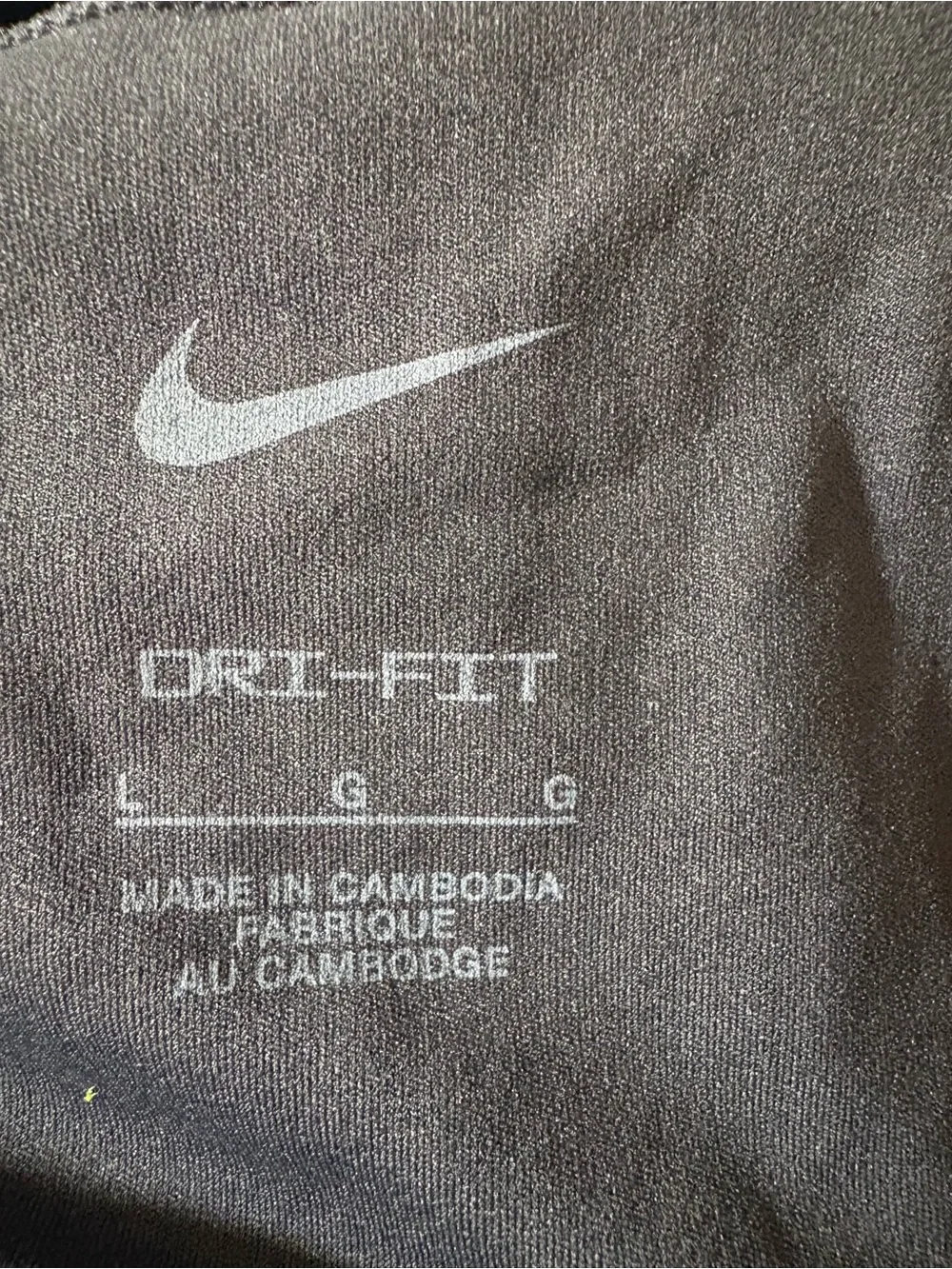 Nike Black Dri-FIT Bag with White Logo